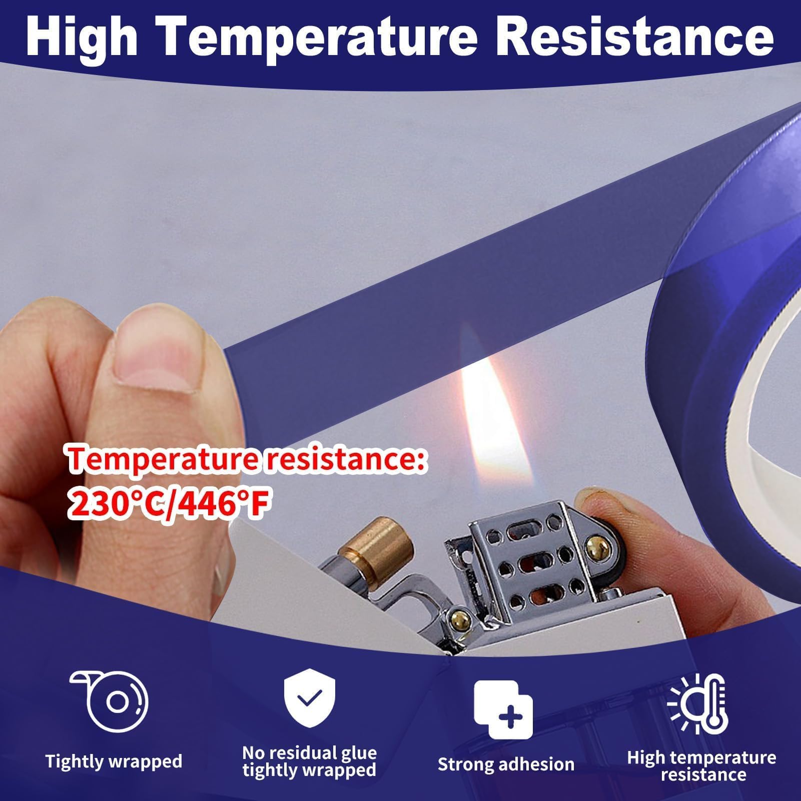4 Rollos Cinta Termica 10 mm x 33 m Cintas Resistente Temperaturas Cinta Termica Sublimacion para Impresoras Sublimación, Impresiones Electrónicas, Transferencia Térmica y Circuitos Impresos