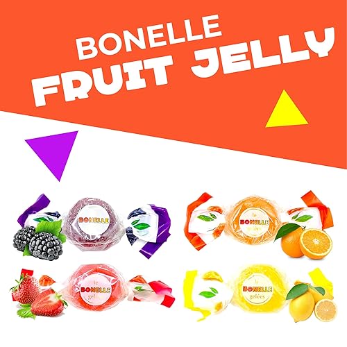 Miniatura 3 de LaetaFood Bonelle - Caramelo italiano de gelatina de frutas, sin gluten (bolsa de 1 libra)