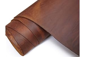 Jeereal Dark Brown Cowhide -Real Leather- for Tooling and Crafting
