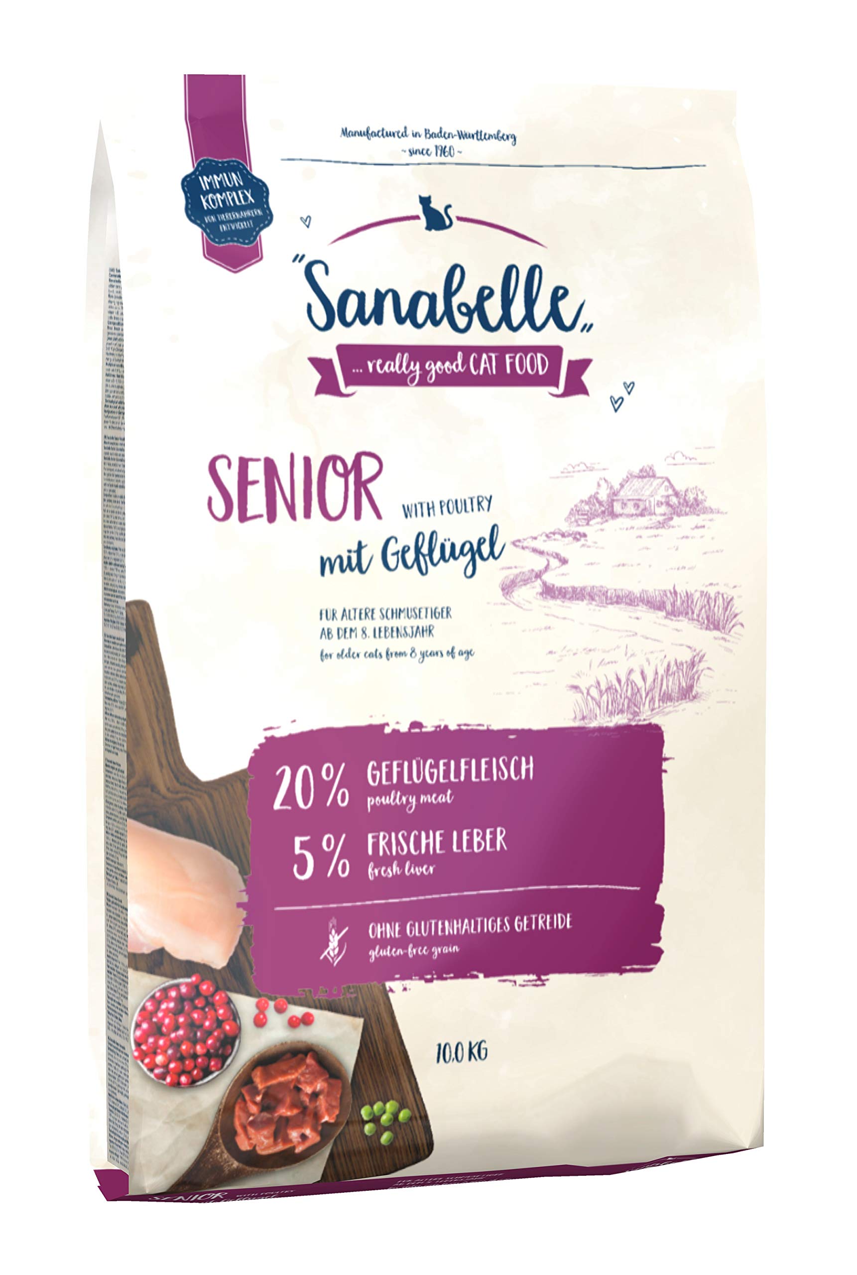 Sanabelle Hair  Skin | Katzentrockenfutter für Rassekatzen zur Unterstützung der optimalen Fellausprägung | 1 x 10 kg