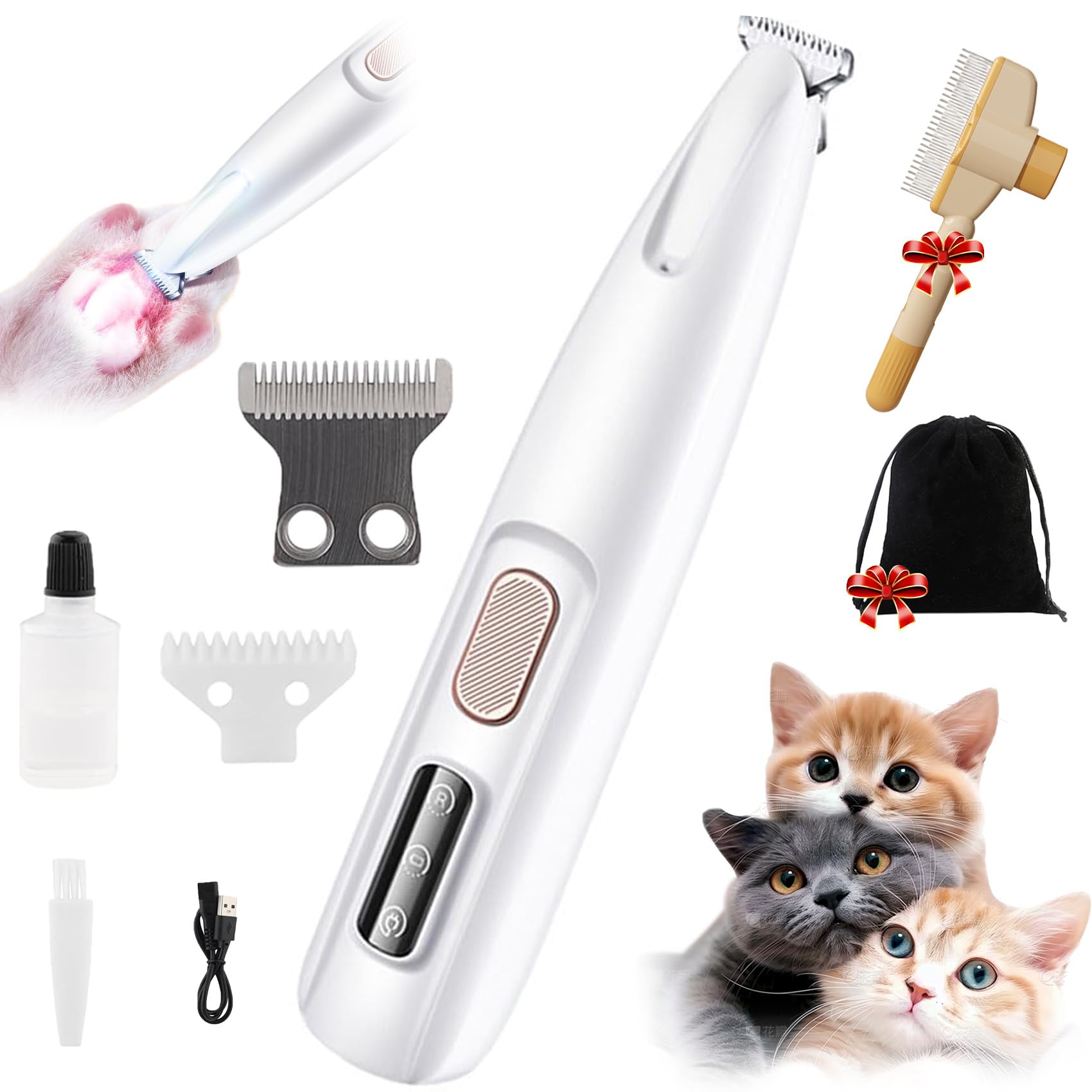 Tondeuse Pour Chien, Tondeuse Ultra-Douce - Chien Chat, Lames Céramique