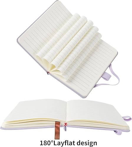 Miniatura 9 de Animusphere Paquete de 2 cuadernos de bolsillo pequeños de 4 pulgadas x 5.7 pulgadas, 200 páginas, cubierta de cuero con soporte para bolígrafo,