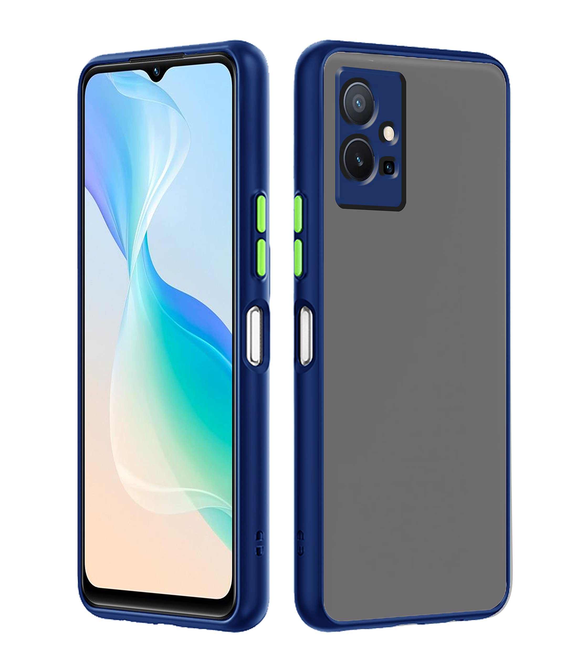 Pikkme Vivo T1 5G / Vivo Y75 5G / iQOO Z6 5G Back Cover | Hybrid Smoked Back | Full Camera Protection | Raised Edges | Super Soft-Touch | Bumper Case for Vivo T1 5G / Vivo Y75 5G / iQOO Z6 5G (Blue) (B09YHZG83Z) Amazon Price History, Amazon Price Tracker
