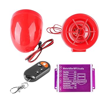 Amazon | Shanrya バイクアラームスピーカー FMラジオ バイク