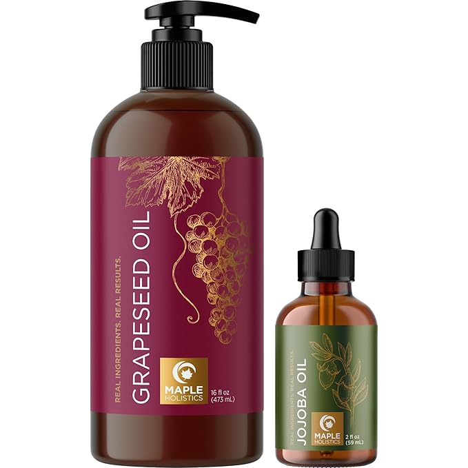 Pure Cold Pressed Grapeseed and Jojoba Oil Bundle