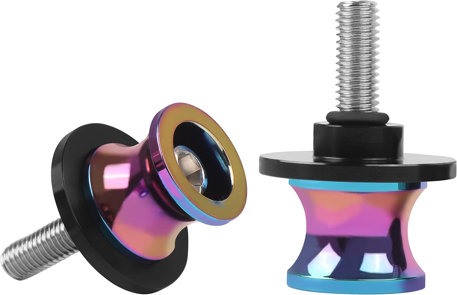 Worldmotop 2個 10MM M10 X1.5 オートバイ スイングアーム スプール スイングアーム スプール スライダー