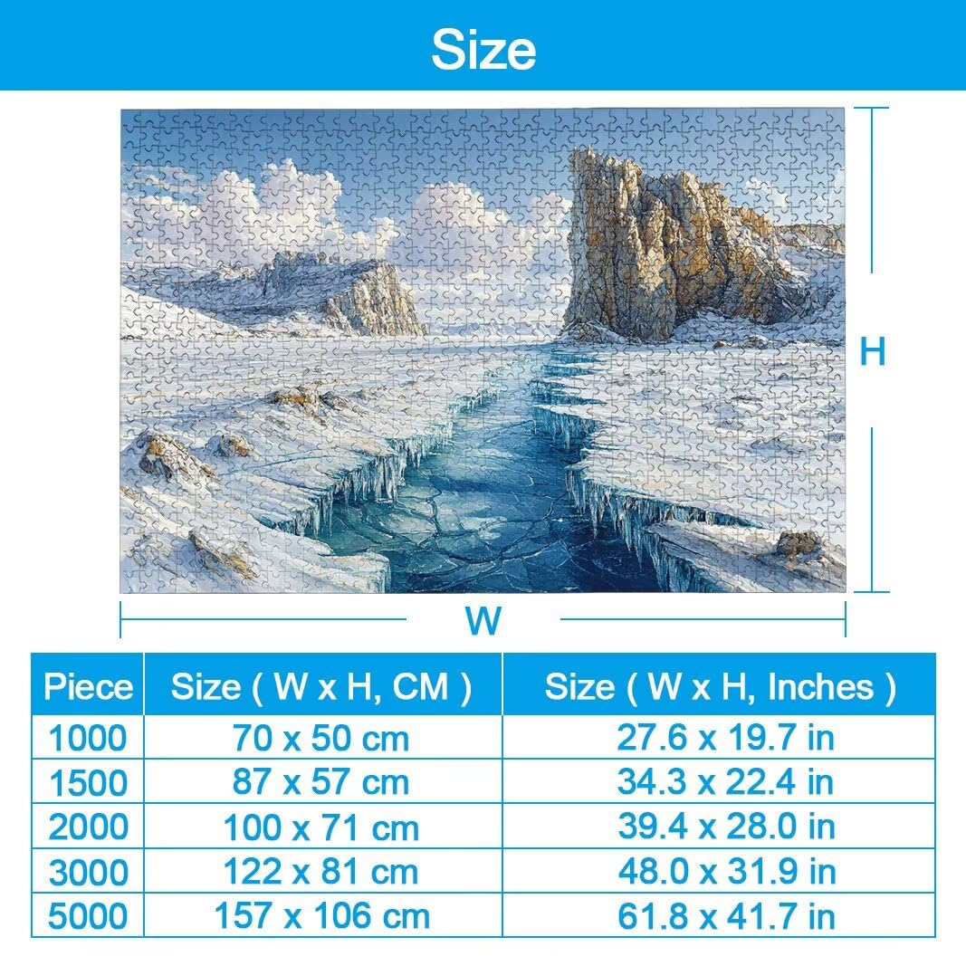 Puzzle 2000 Pièces Adultes, Puzzle 2000 Pieces Hiver, Cadeau Femme -2112