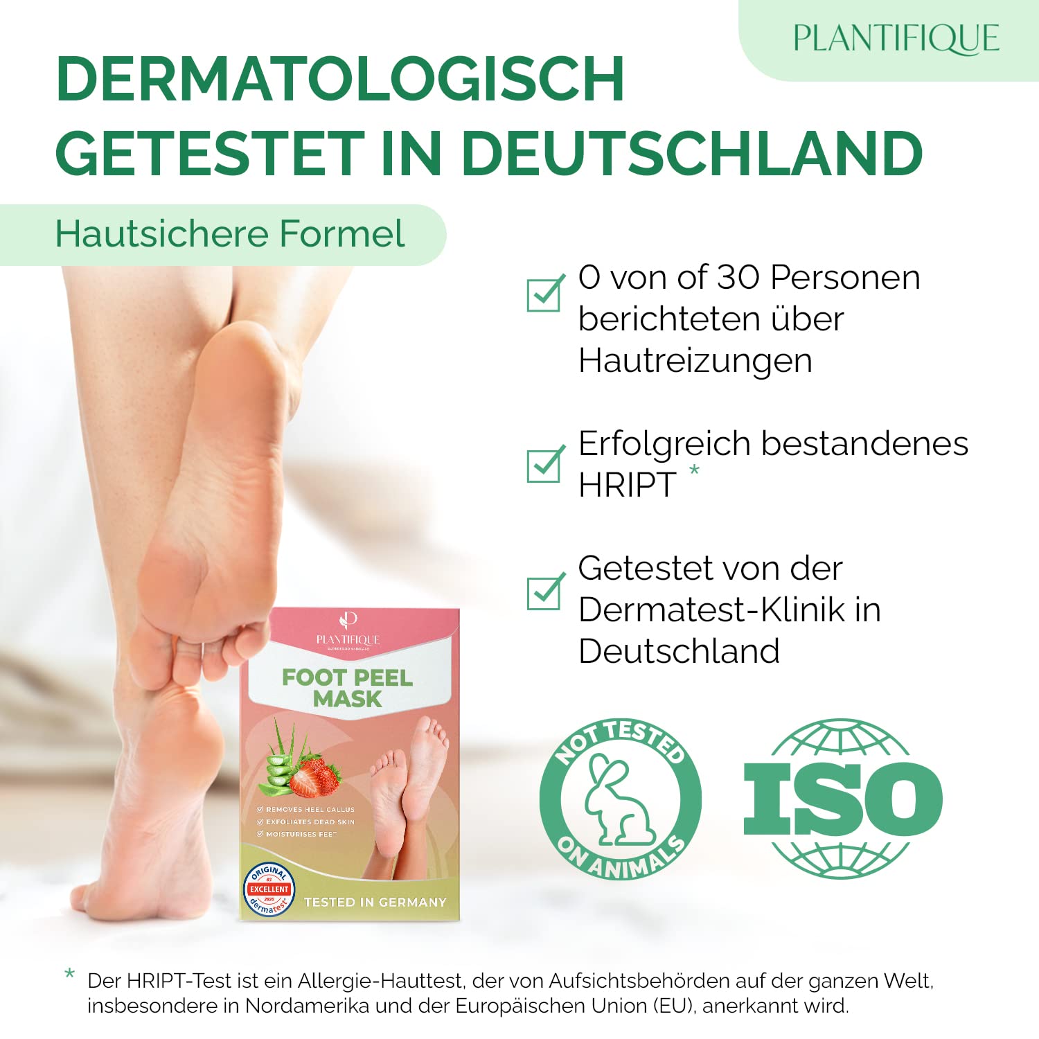 PLANTIFIQUE Maschera Piedi Esfoliante - Trattamento Calli e Duroni, Peeling Piedi Forte - Fragola 2 Paia & Maschera Piedi Esfoliante - Trattamento Calli e Duroni - Uomini 2 Paia