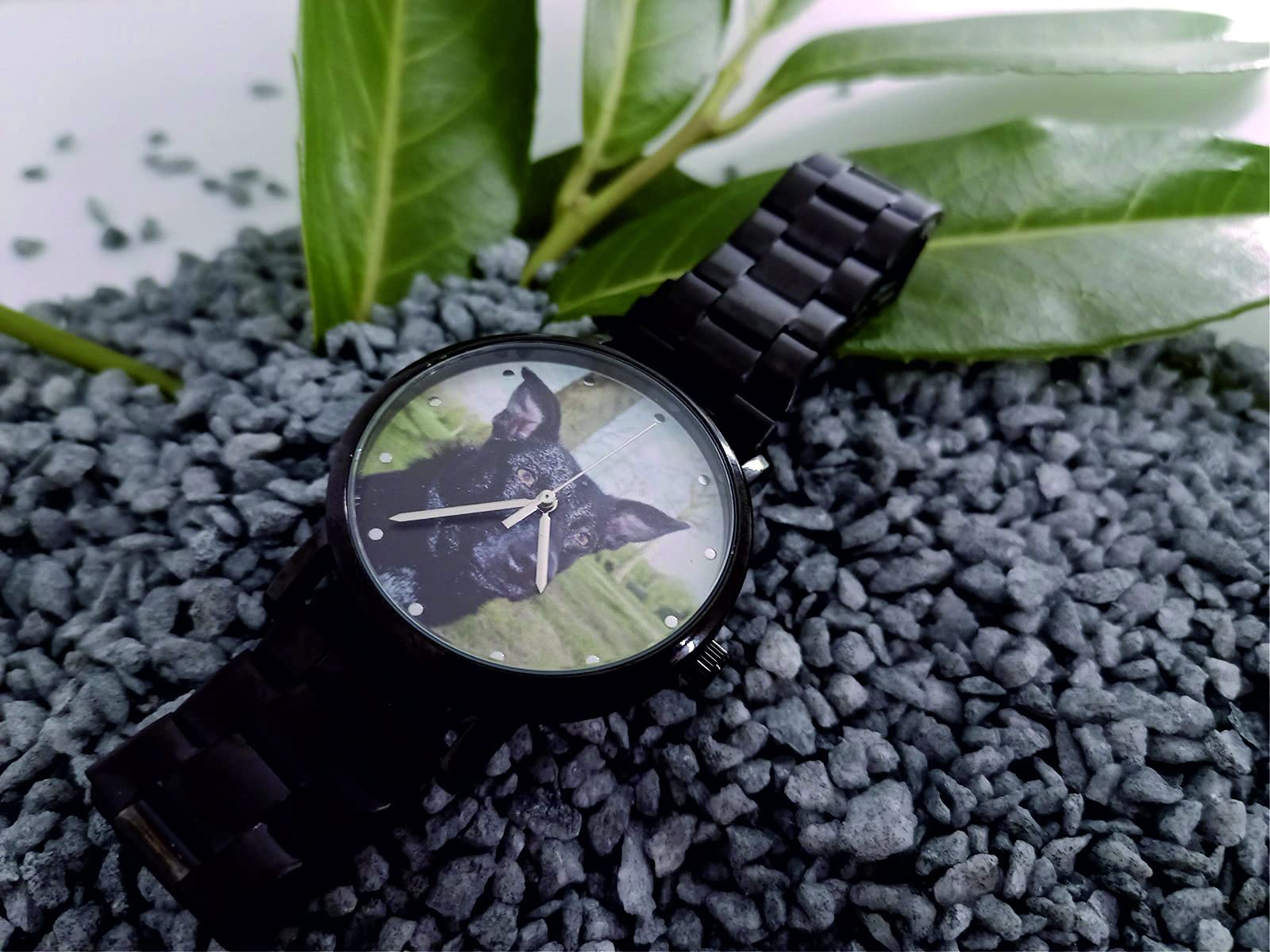 Reloj de pulsera para hombre, regalo con foto, para Navidad, cumpleaños, santo, boda, fabricado en Alemania, diámetro de 40 mm, reloj de pulsera