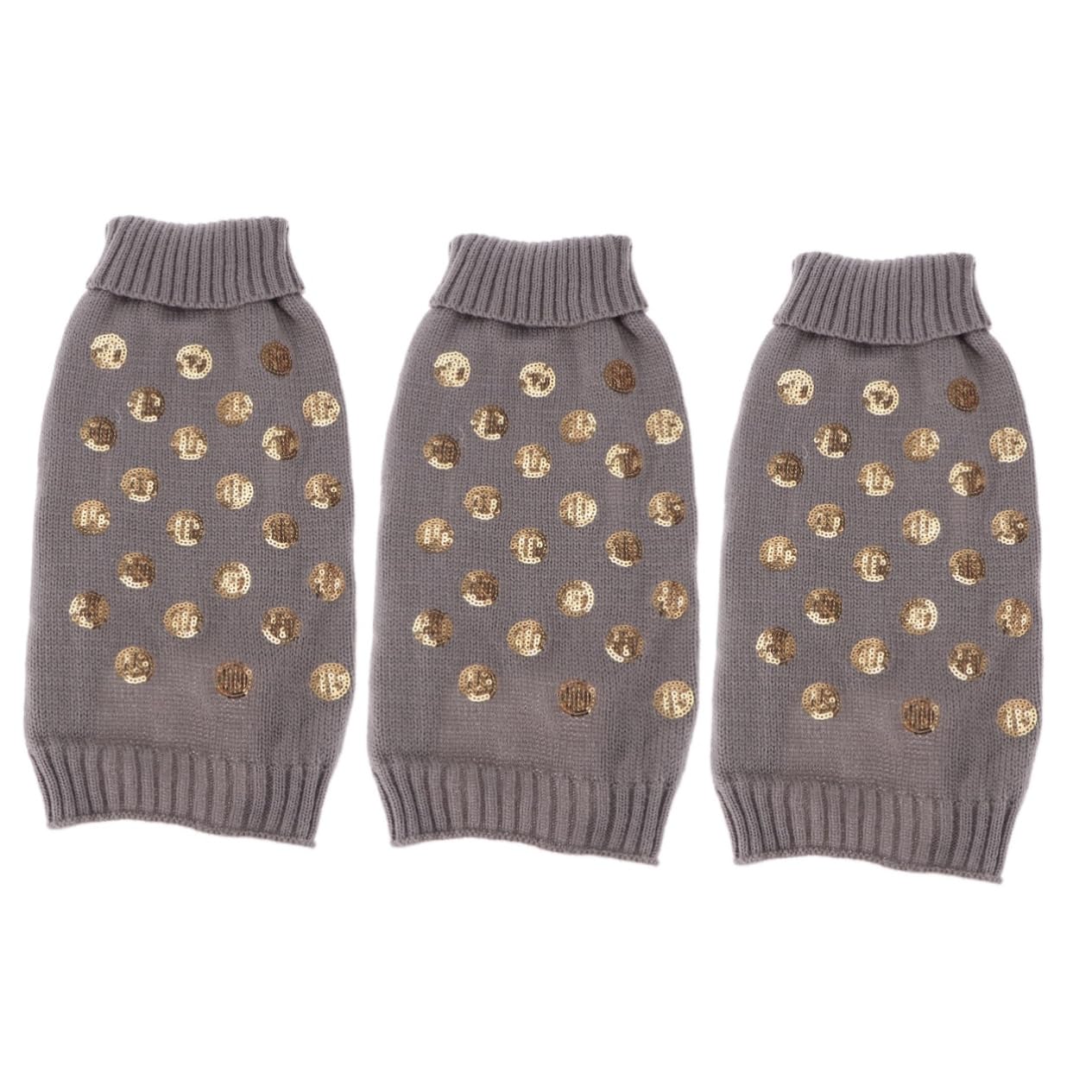 Angoily 3pezzi Maglione per Cani Design Squama Caldo e Comodo Vestito Invernale per Cuccioli Taglia s Abbigliamento per Animali Domestici per Autunno e Inverno