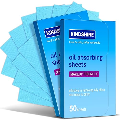 KINESHINE 100Pcs High-Performance Oil Absorbing Sheets for Face