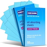 KINDSHINE 100 Sheets Oil Blotting Papers for Oily Skin - 3X Japanese Absorption, Makeup Friendly, Portable Face Oil Absorbers