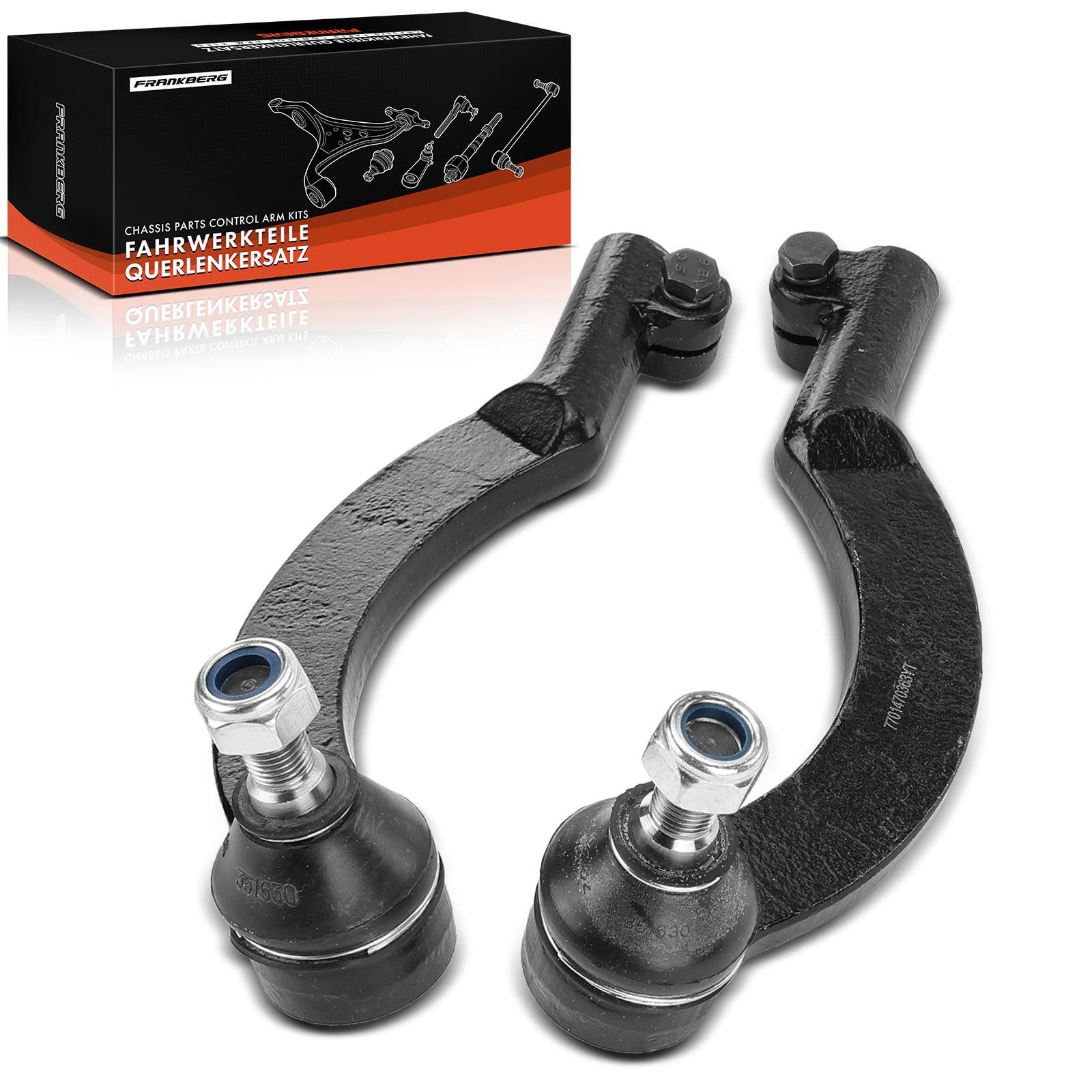 Frankberg 2x Rotule Direction Avant gauche Droite Compatible avec Interstar Bus X70 1.9L-3.0L 2002-2010 Interstar Camionnette X70 1.9L-3.0L 2002-2010 Remplacer# 7701470364