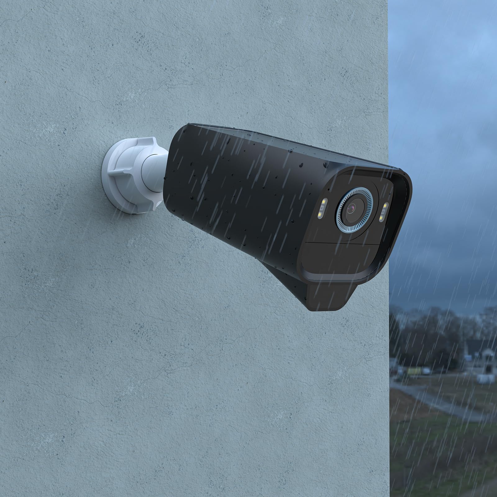 HOLACA Silikonowe etui kompatybilne z eufyCam S3 Pro, wodoodporne, miękkie, trwałe (aparat nie wchodzi w zakres dostawy), 1 sztuka etui silikonowe, czarne