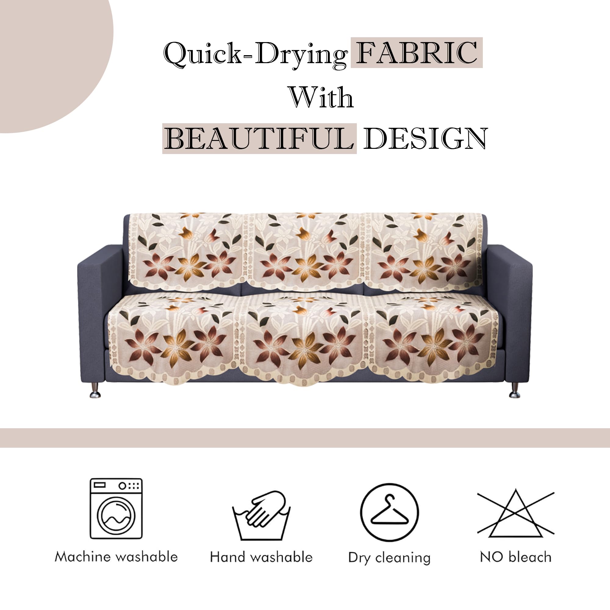 Stylish Sofa Covers - 6 Pack Cotton -5