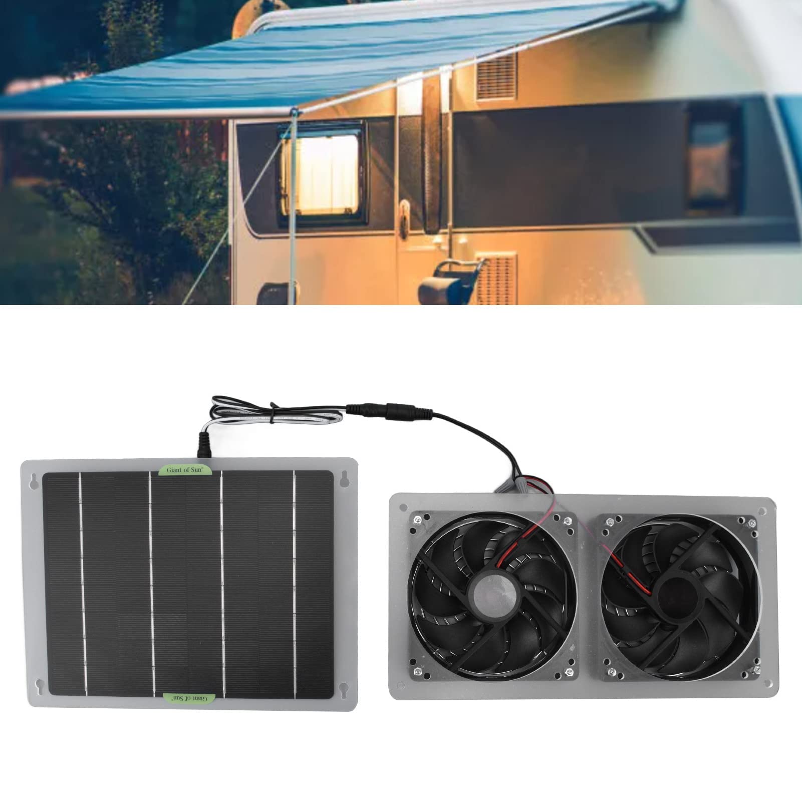 Kit Ventilateur Solaire 100W, Poulailler Extraction