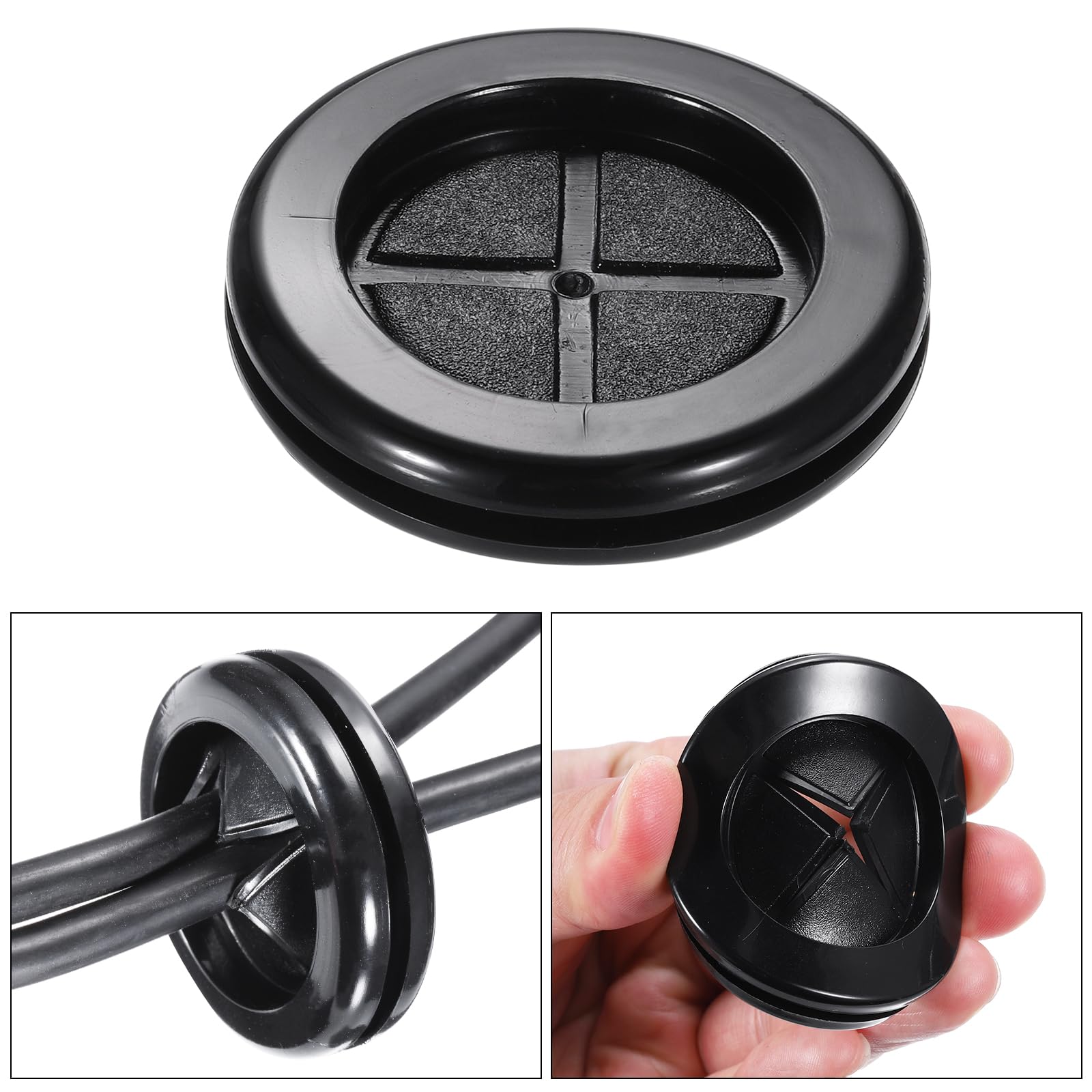 QUARKZMAN 5 Stuks Rubberen Tuitafdichtringen – 40 Mm Binnendiameter – Enkelzijdig – Voor Kabeldoorvoer In Computers, Printers & Kabelboxen – Zwart