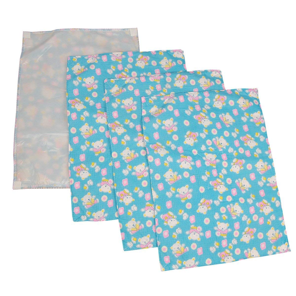 Fareto New Born Baby After Bath Oil Massaging & Diaper Changing Sheets Washable and Reusable with One Sided Cotton(0-6 Months) 3