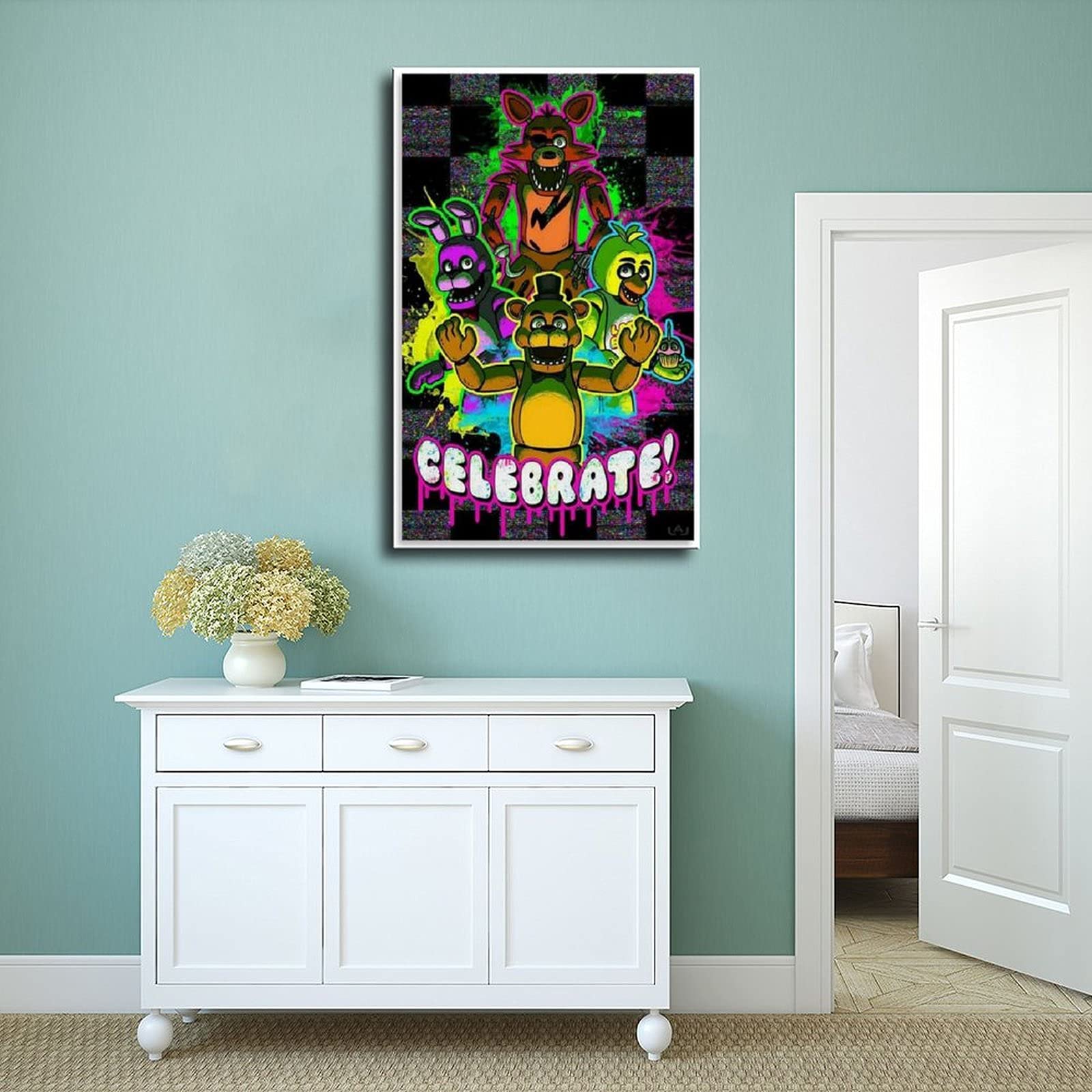 SRJUDR Five Nights Poster at Freddy's FNAF Vintage SRJUDR Five Nights Poster at Freddy's FNAF Vintage