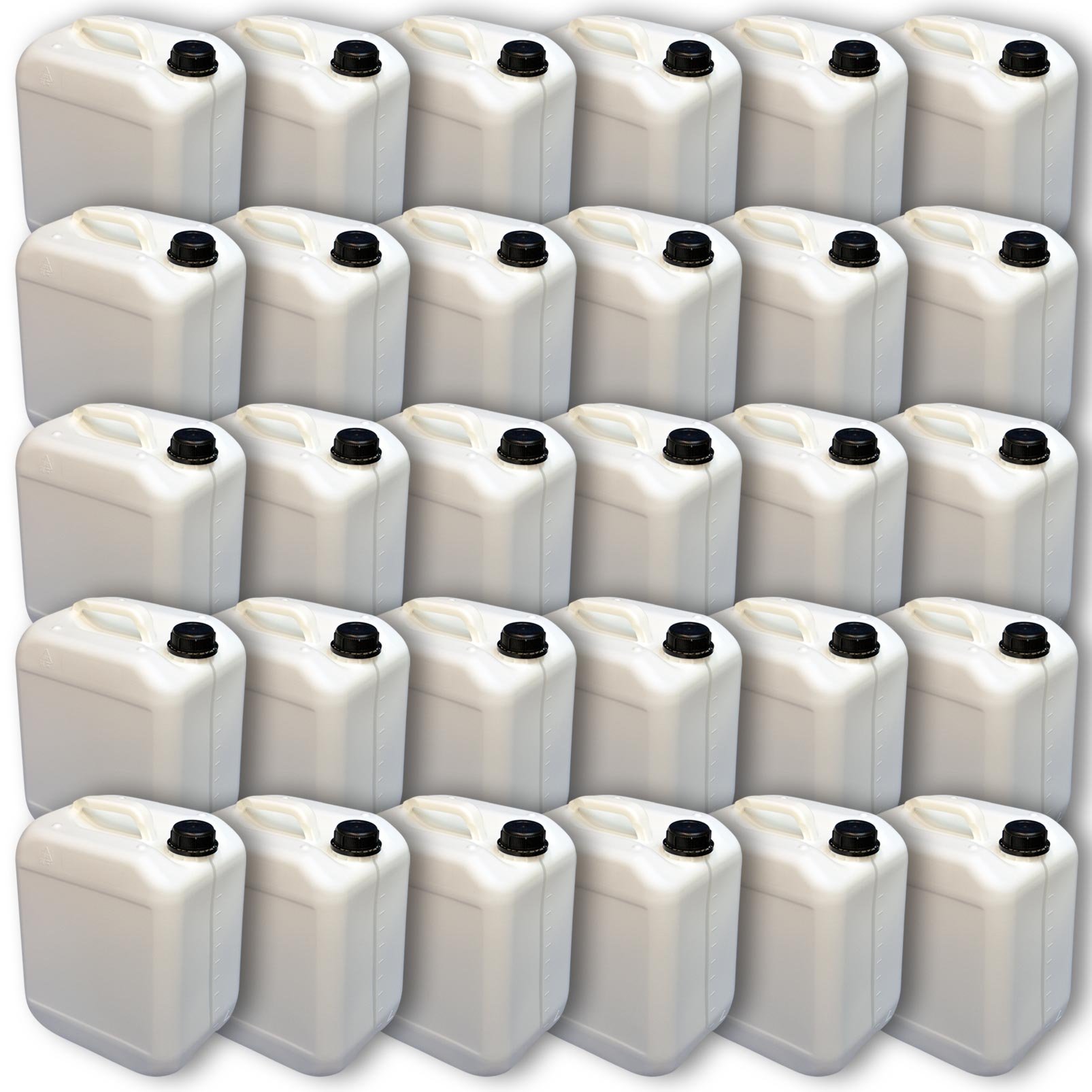 Wilai GmbH Lote de 30 bidones de Polietileno/Jerrycan 10 L Blanco DIN45 Calidad alimentaria (30x22116)
