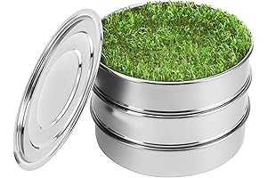Sprout Utopia: Natural Roots Stainless Steel Sprouting Tray Duo