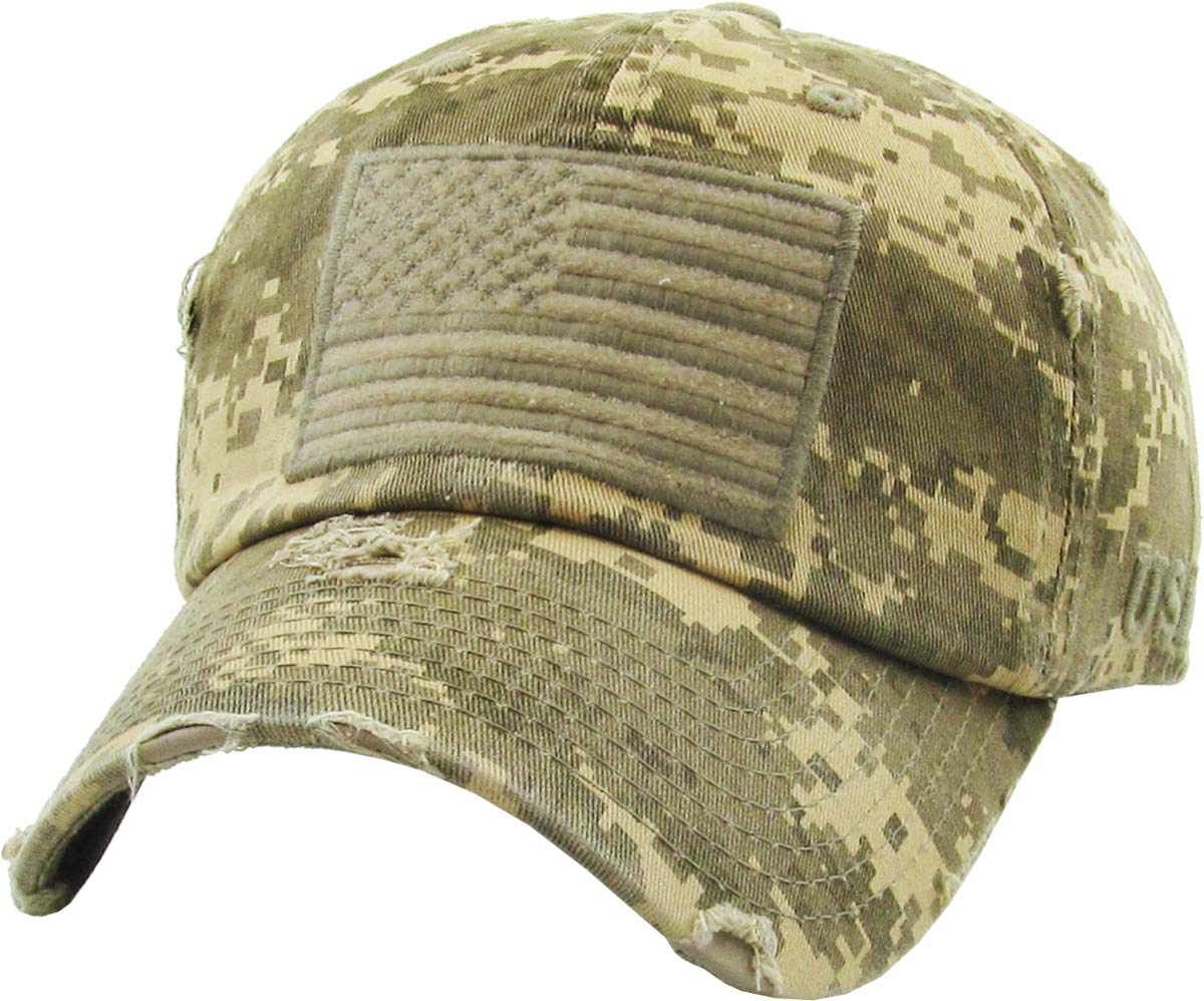 KBETHOS Flag USA America Military Thin Blue Line Thin Red Line Vintage Distressed Baseball Cap Dad Hat Unisex Adjustable…