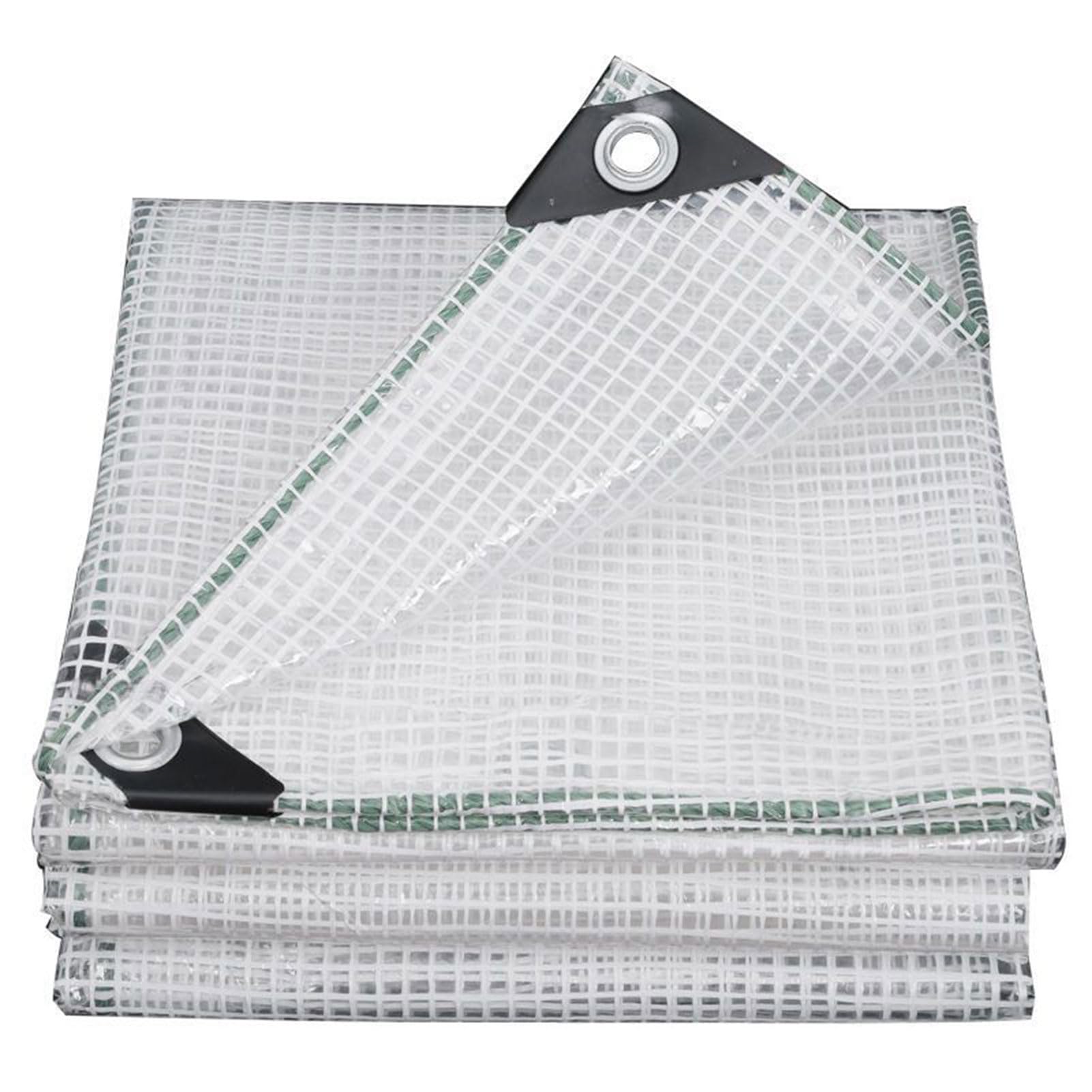 KLGFBDC Tarps with Grommets 12 Mil Waterproof Tarpaulin Transparent Tarpaulin Cover Weather Proof Dust Proof Protective Cover Tear Proof Tarp Canvas for Outdoors Truck-3x6m