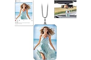 Personalized Photo Crystal Car Pendant