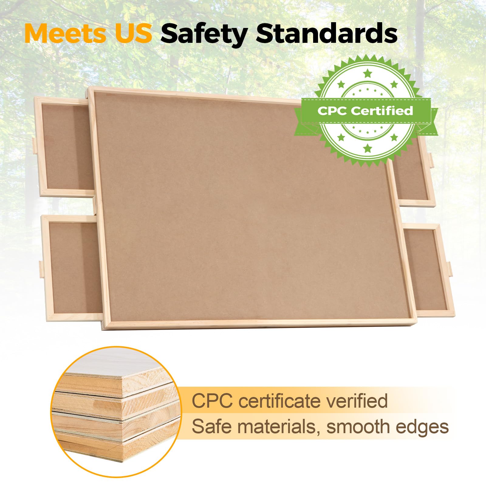 Tablero giratorio de 2000 piezas con 4 cajones, mesa de rompecabezas portátil de madera de 29.7 x 41.3 pulgadas con cubierta giratoria Lazy Susan para adultos