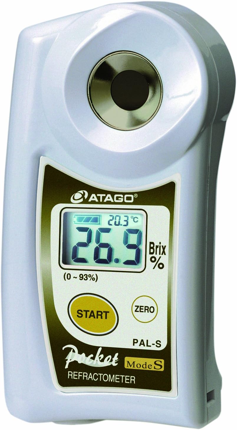 3860 Digital Hand Held Pocket Refractometer, 0.0-93.0% Brix Measurement Range