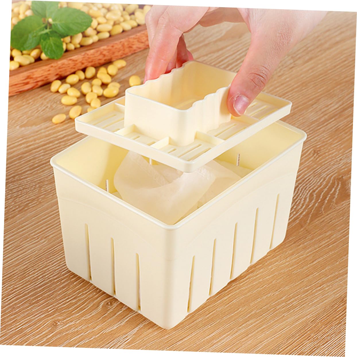 OKUMEYR Adjustable Tofu Press Mold Tofu Maker Press Cheese Cloth 1 Set Pressing Tool for Home