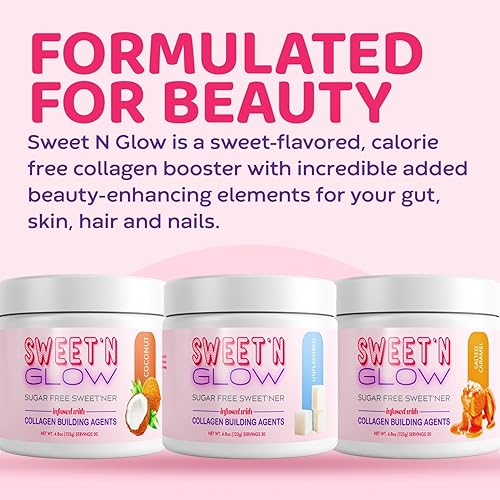 Miniatura 5 de Project Ad Sweet' N Glow Zero Calorie Sweet'Ner sin azúcar con agentes constructivos de colágeno (30 porciones, coco)