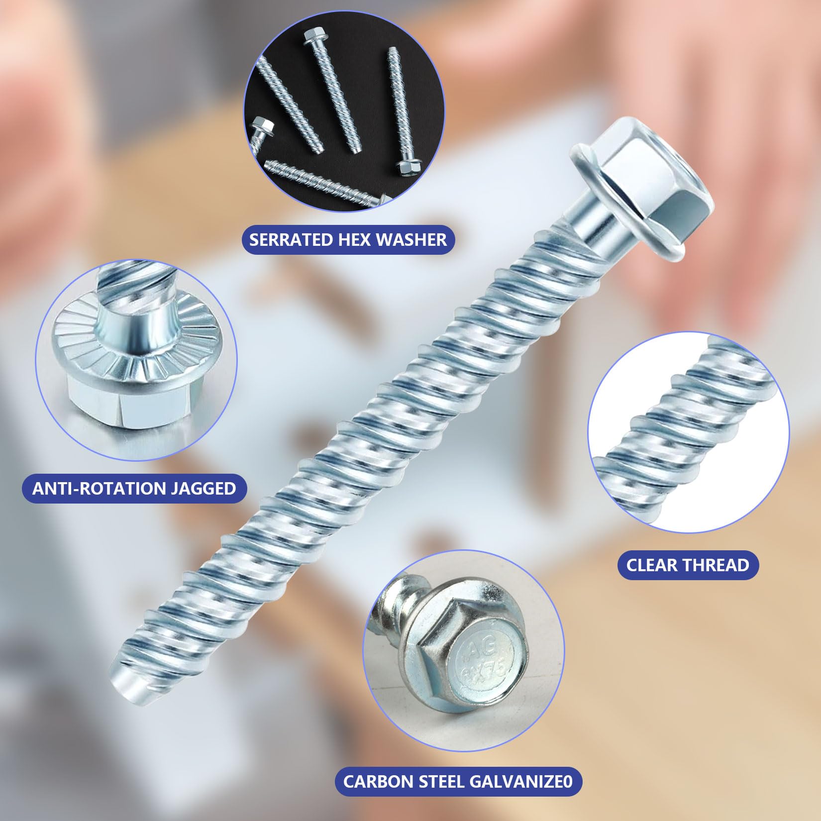 Vite Per Calcestruzzo W-BS Acciaio Zincato Tipo I | Würth - Foto 6