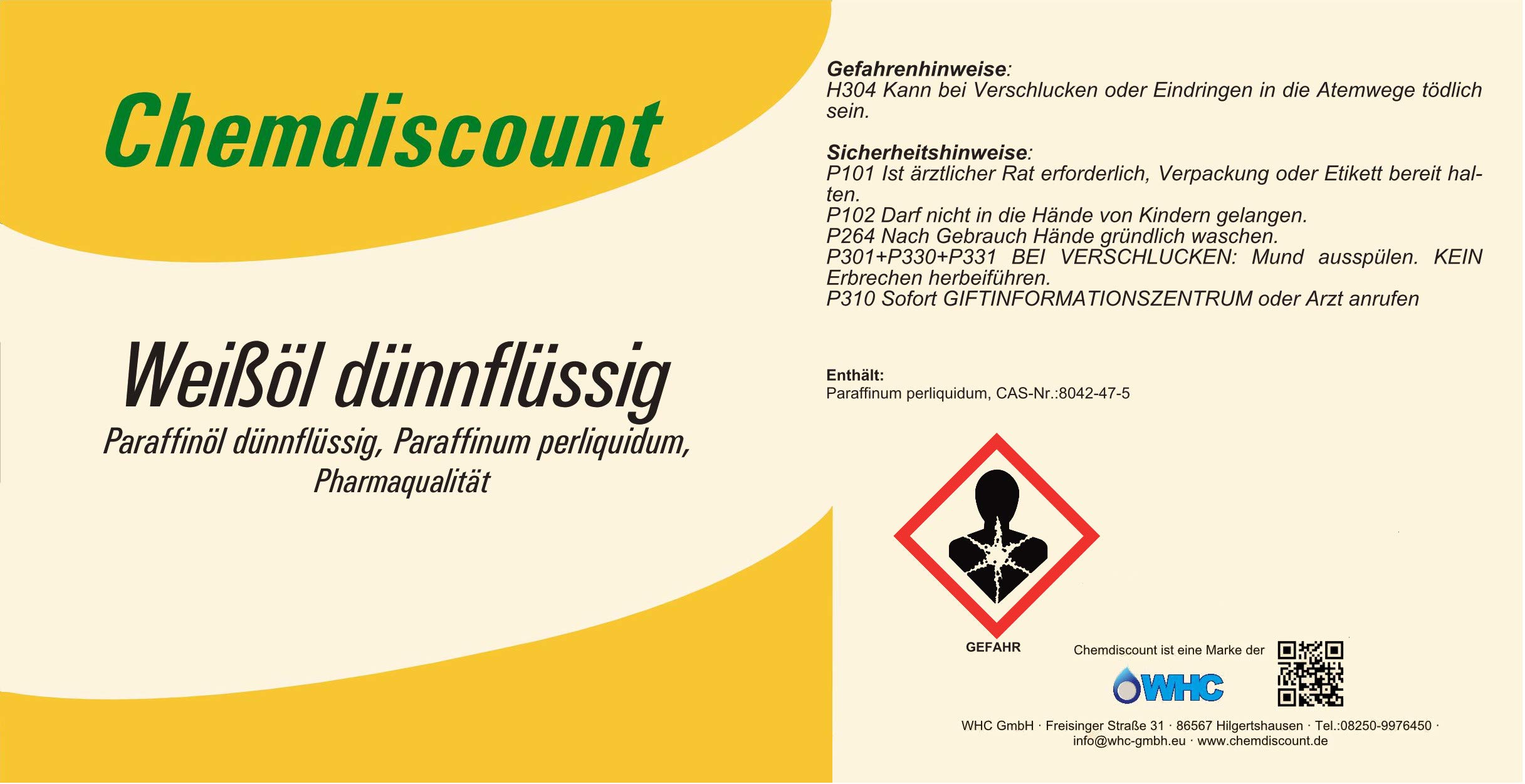 5Liter Weißöl dünnflüssig, Paraffinum perliquidum, Pharmaqualität