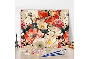 TUMOVO Flowers Paint by Number Kit for Adults: Unleash Your Inner Artist