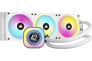 CORSAIR iCUE Link H150i LCD White Liquid CPU Cooler: Unparalleled Cooling with LCD Display