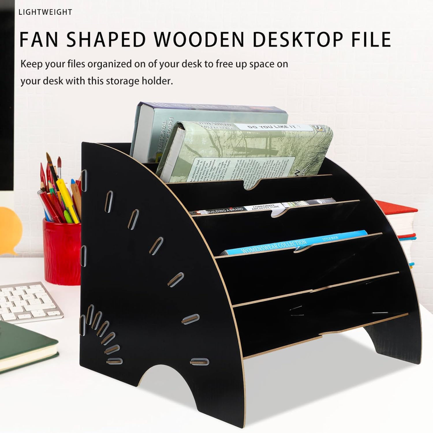 Stackable File Organizer Rack Desktop Document Holder for Paper Magazines Stationery Efficient Storage for Home Office Multi Design