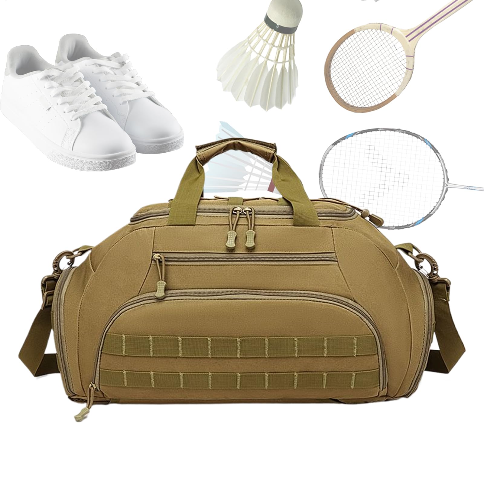 Zaino Da Palestra Per Uomini Con Scomparto Per Scarpe Convertibile | Zaino Leggero Sportivo per Escursionismo per Attività Outdoor Viaggio Campeggio Pesca Allenamento Pernottamento Weekend Gita