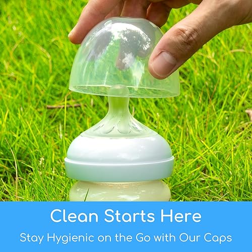 Miniatura 2 de Tapas de repuesto para biberones Philips Avent, tapa de botella compatible con botellas de plástico natural y vidrio, polipropileno suave y seguro,