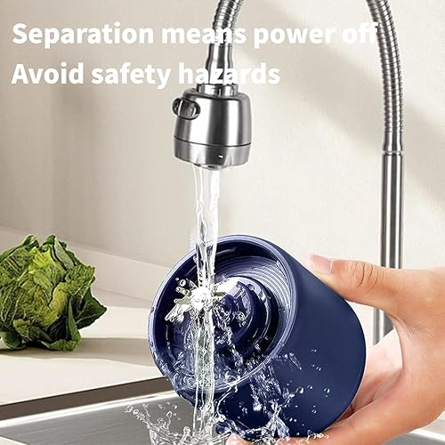 Miniatura 6 de Licuadora portátil, mini exprimidor, licuadora portátil de 16.9 fl oz, 12 cuchillas perfectas para mezclar, pequeña, conveniente, multifuncional,