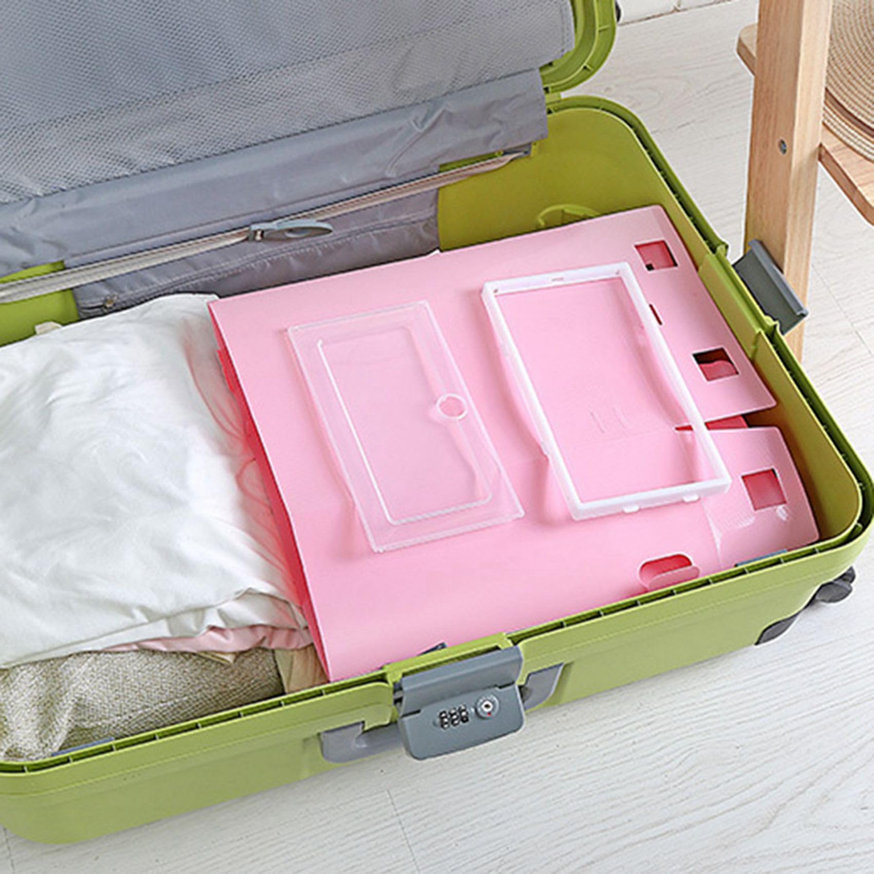 Scatola Portascarpe Organizzatore Per Scarpe In Plastica Trasparente Con Chiusura Magnetica