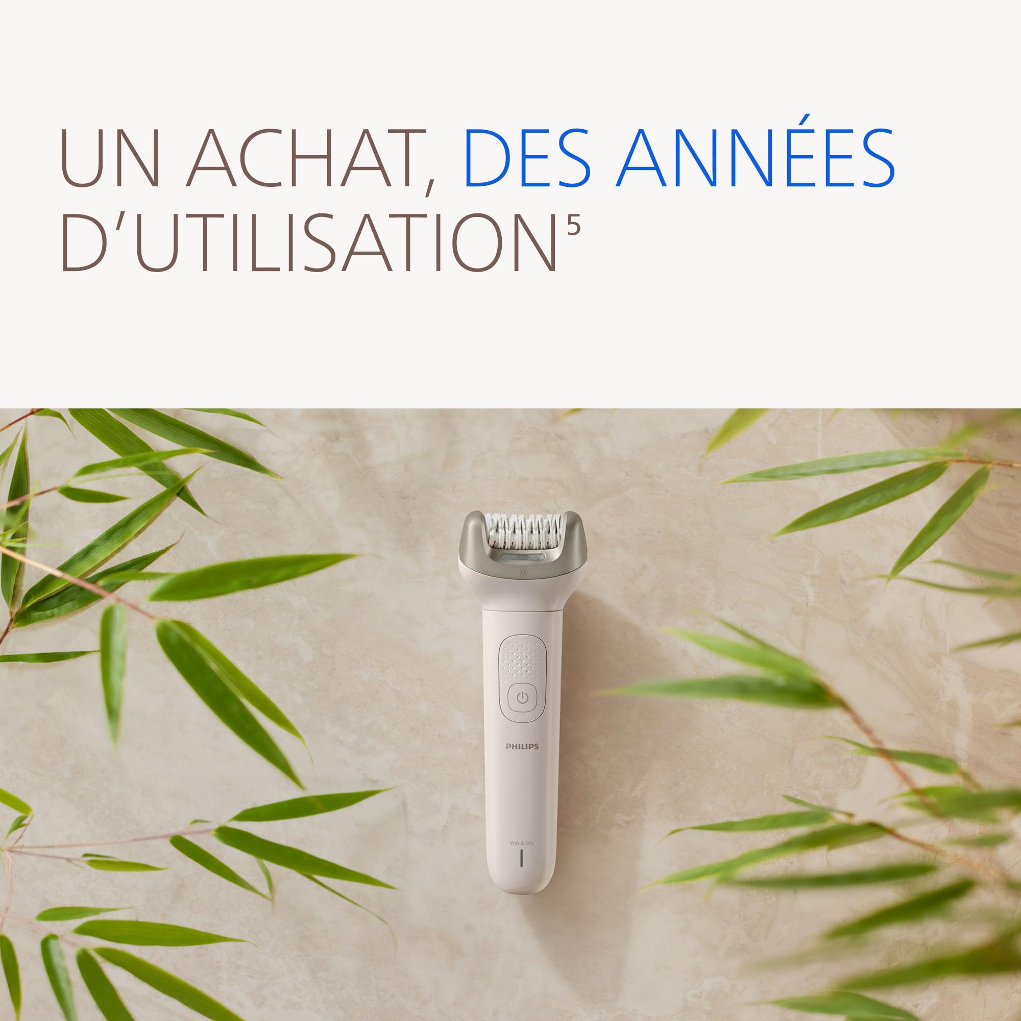 Philips Beauty Set – ensemble tout-en-un corps, visage, maillot et pieds, utilisation sans fil sur peau sèche ou humide, épilateur électrique, soin corps et peau, 12 accessoires, modèle BRE749/00