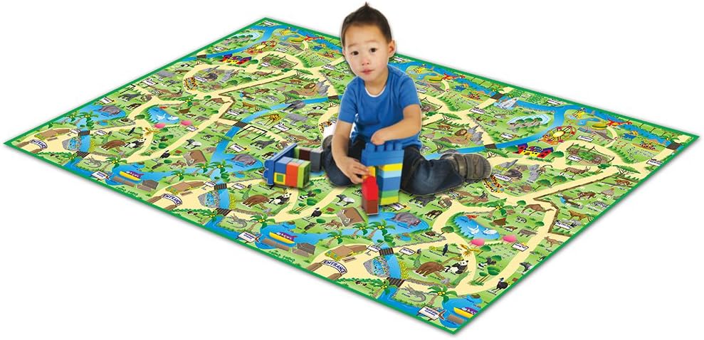 Portable Instant Children's Floor Play Mat - Zoo
