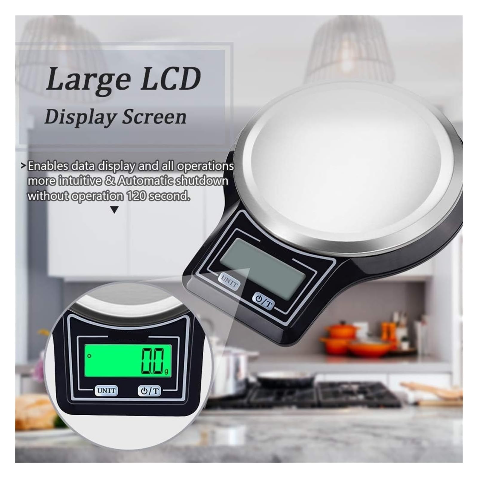 Balanza De Cocina Alimentos Digital Electrónica Acero Inoxidable Herramientas Medición Y Peso Medición Precisa Esfuerzo(10Kg X 1g)
