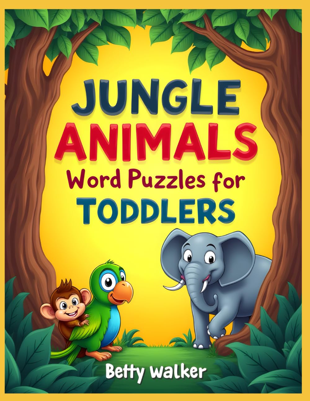 Jungle Animals Word Puzzles for Toddlers (Pippin the Curious Parrot)