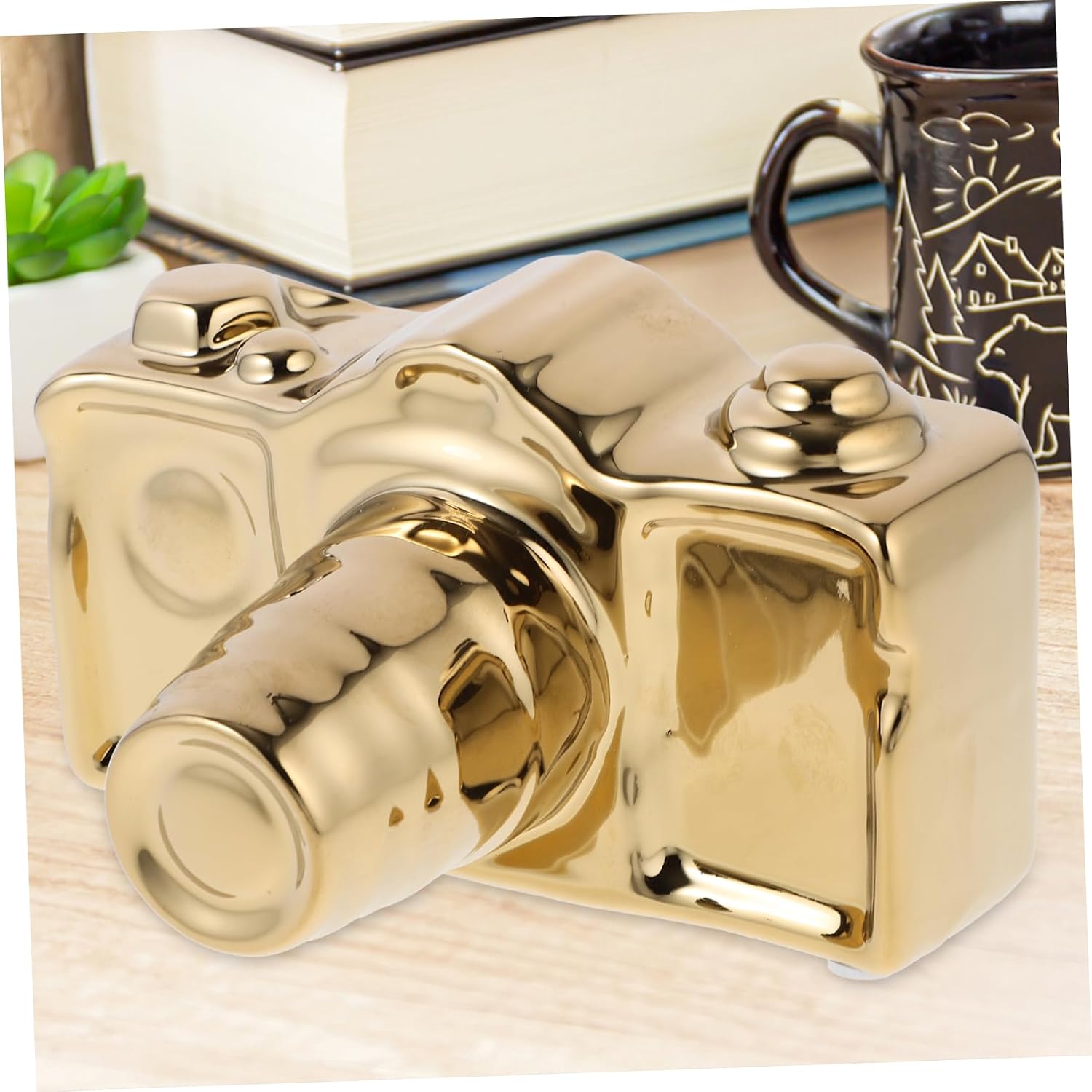 Ceramic Camera Shaped Craft Decoration Camera Household Adornment Decor for Bedroom
