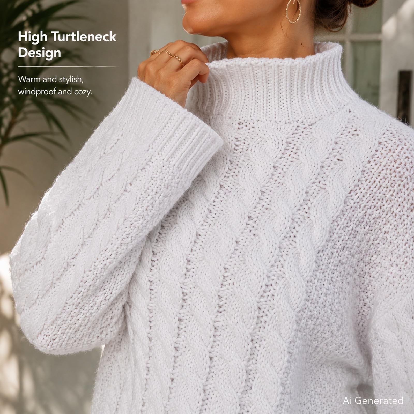 Maglione da donna a trecce maglione grosso oversize allentato casual