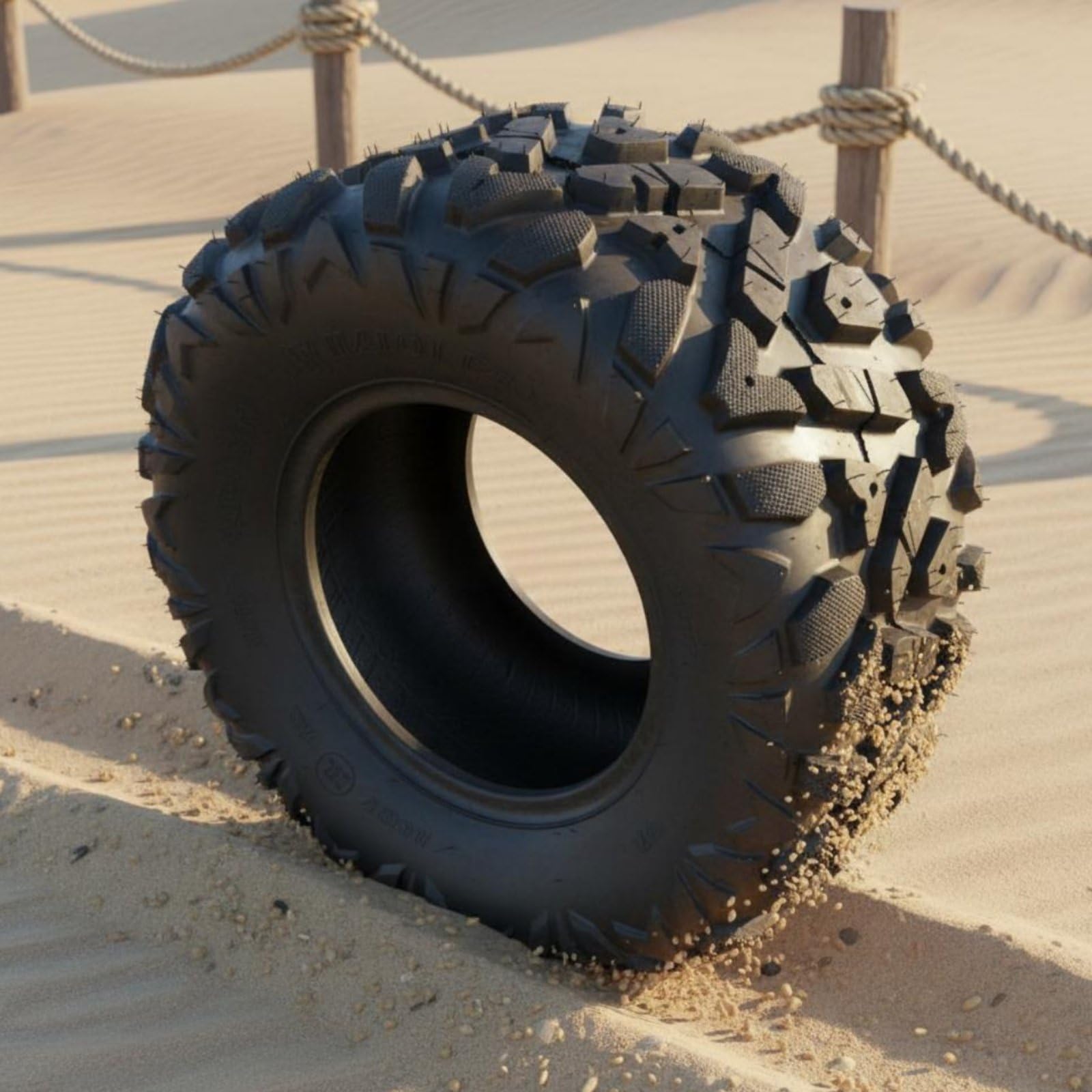 Pneumatico per Veicolo da Spiaggia Pneumatico per Sabbia Ruota Kart Battistrada Profondo in Gomma Presa E Manovrabilità con Set Ruota per Montaggio Facile Adatto a Fai da 23x7-10