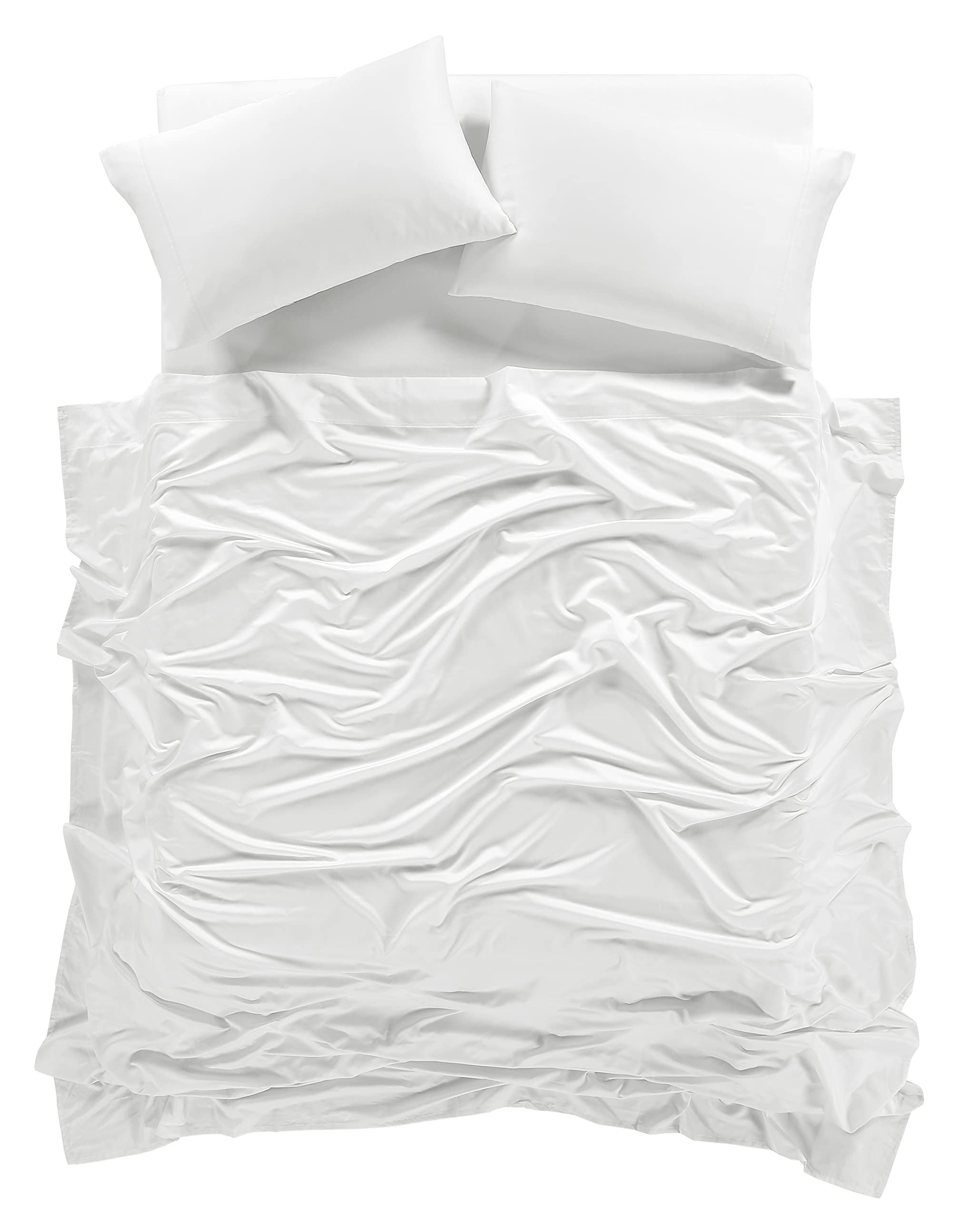 Jiajia Home Textile Bed Sheet Set King Size Sheets 4 Pieces, 600 Thread Count 100% Supima Cotton Sheets, Sateen Weave - Image 3