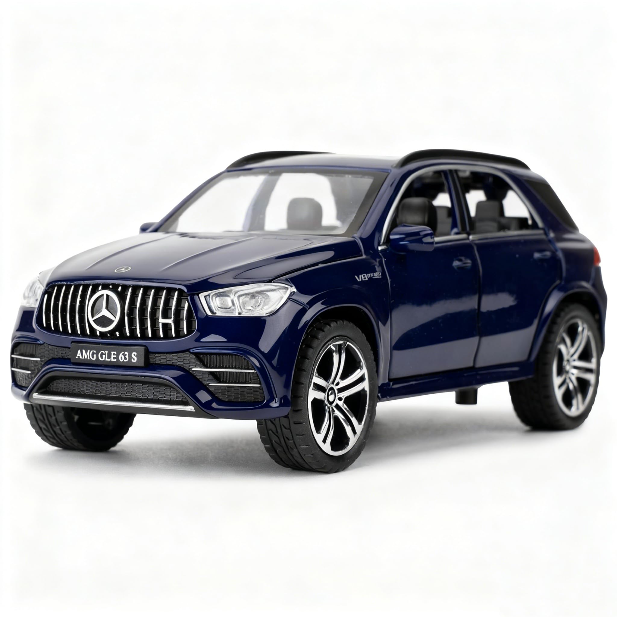 – TGRCM-CZ 1:32 Scale Compatible with Benz AMG GLE 63S SUV Toy Car,Alloy Diecast Pull Back Car Model with Light and Sound Toy Vehicles for Kids Boys Girls Gift (Blue)
